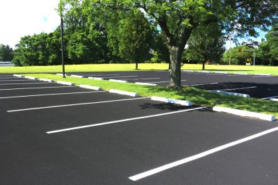 Paint Curbs in a Parking Lot!